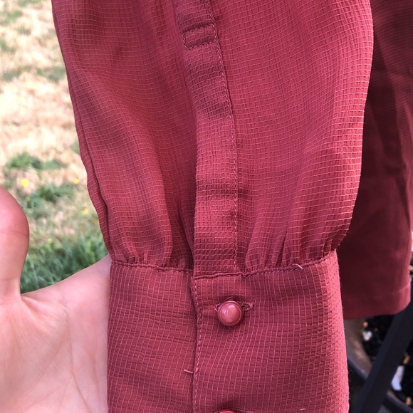 BCBG Button Front Long-Sleeve Romper - Picture 4 of 6